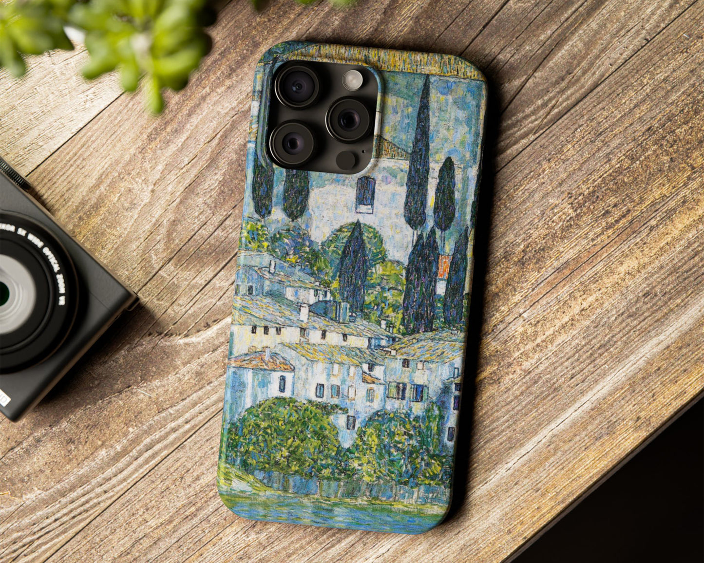Gustav Klimt - Kirche in Cassone iPhone case