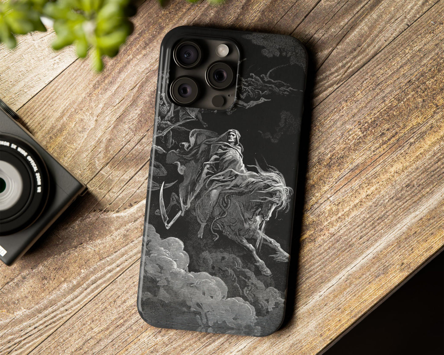 Gustave Dore - The Vision of Death iPhone case