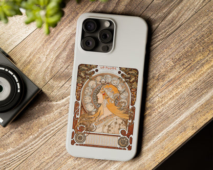 Alphonse Maria Mucha - Zodiaque (La Plume) iPhone case