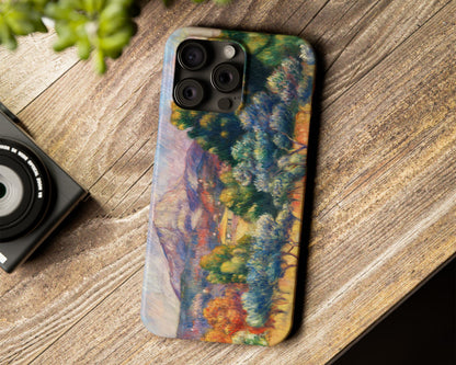 Pierre-Auguste Renoir - Montagne Sainte-Victoire (Paysage) iPhone case