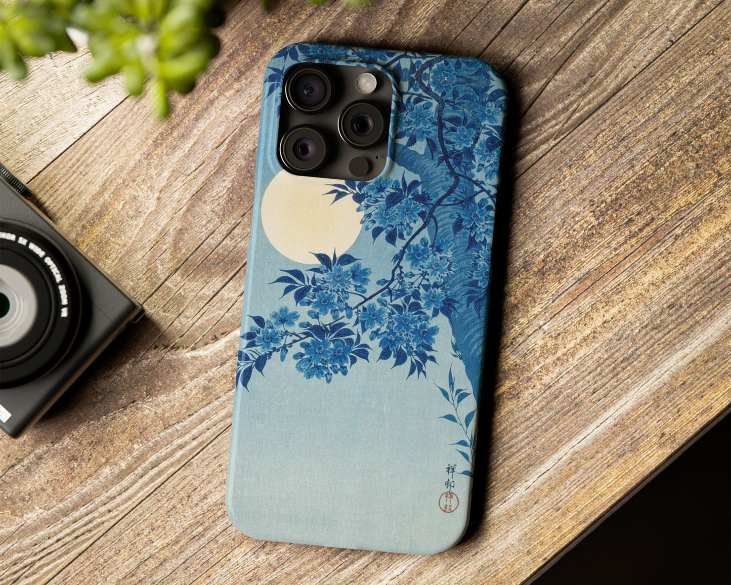 Ohara Koson - Blossoming Cherry on a Moonlit Night iPhone case