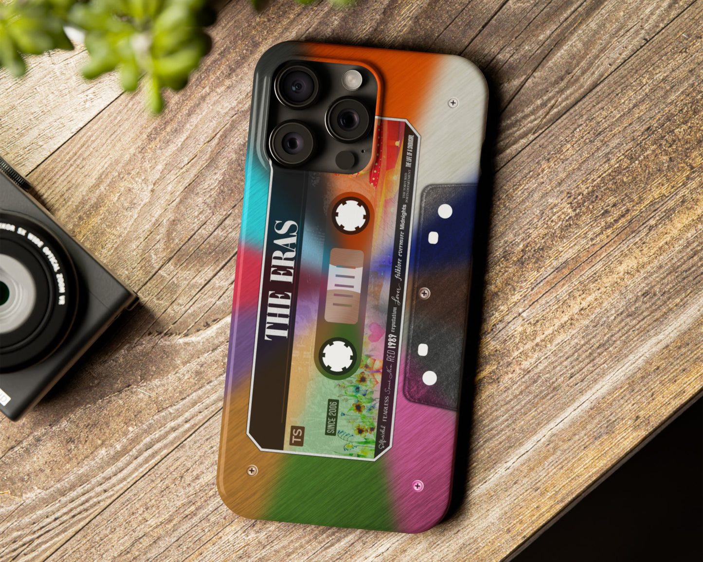 The Eras cassette tape iPhone case