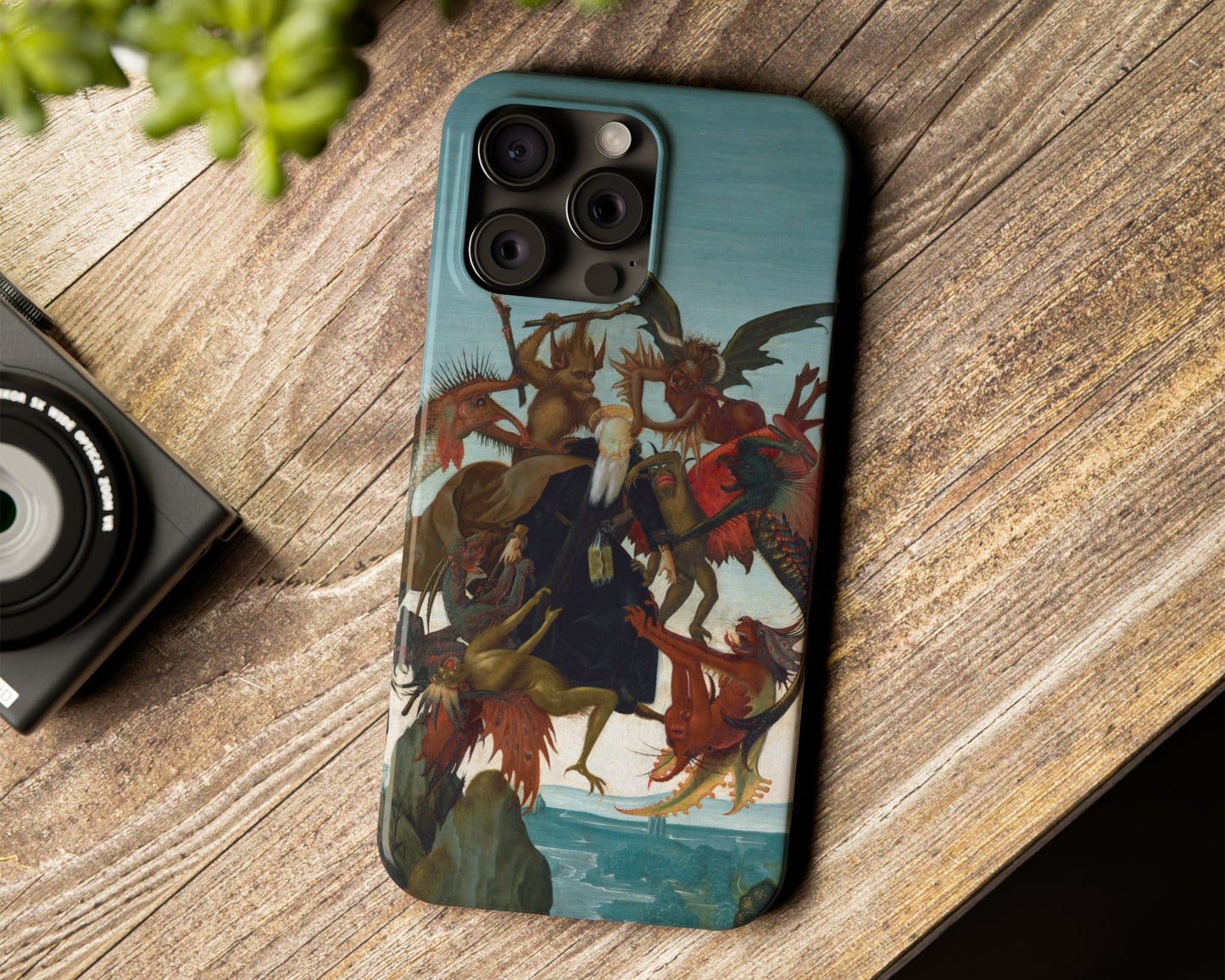 Michelangelo Buonarroti - The Torment of Saint Anthony iPhone case