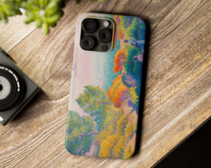 Henri Edmond Cross - Two Women by the Shore, Mediterranean iPhone case