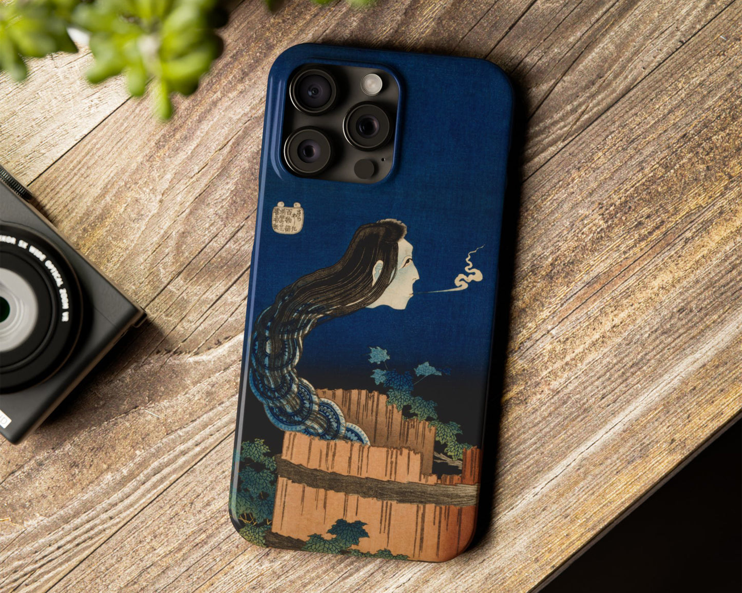 Katsushika Hokusai - The Mansion of the Plates iPhone case