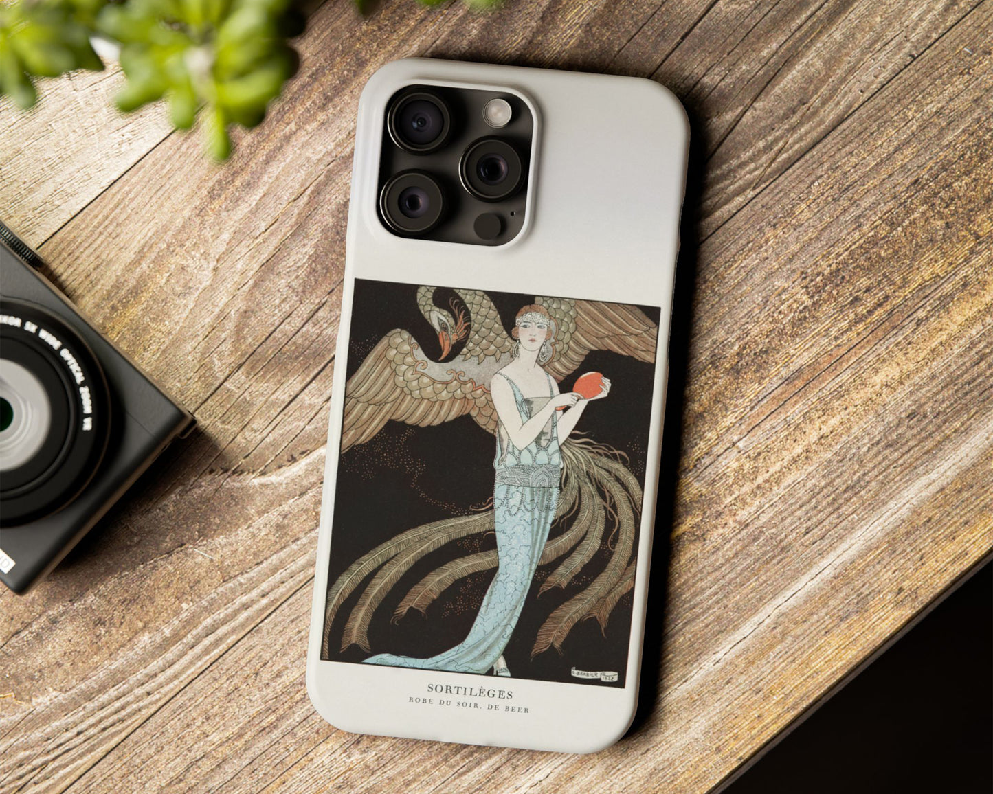 George Barbier - Sortilèges: Evening Dress, de Beer iPhone case