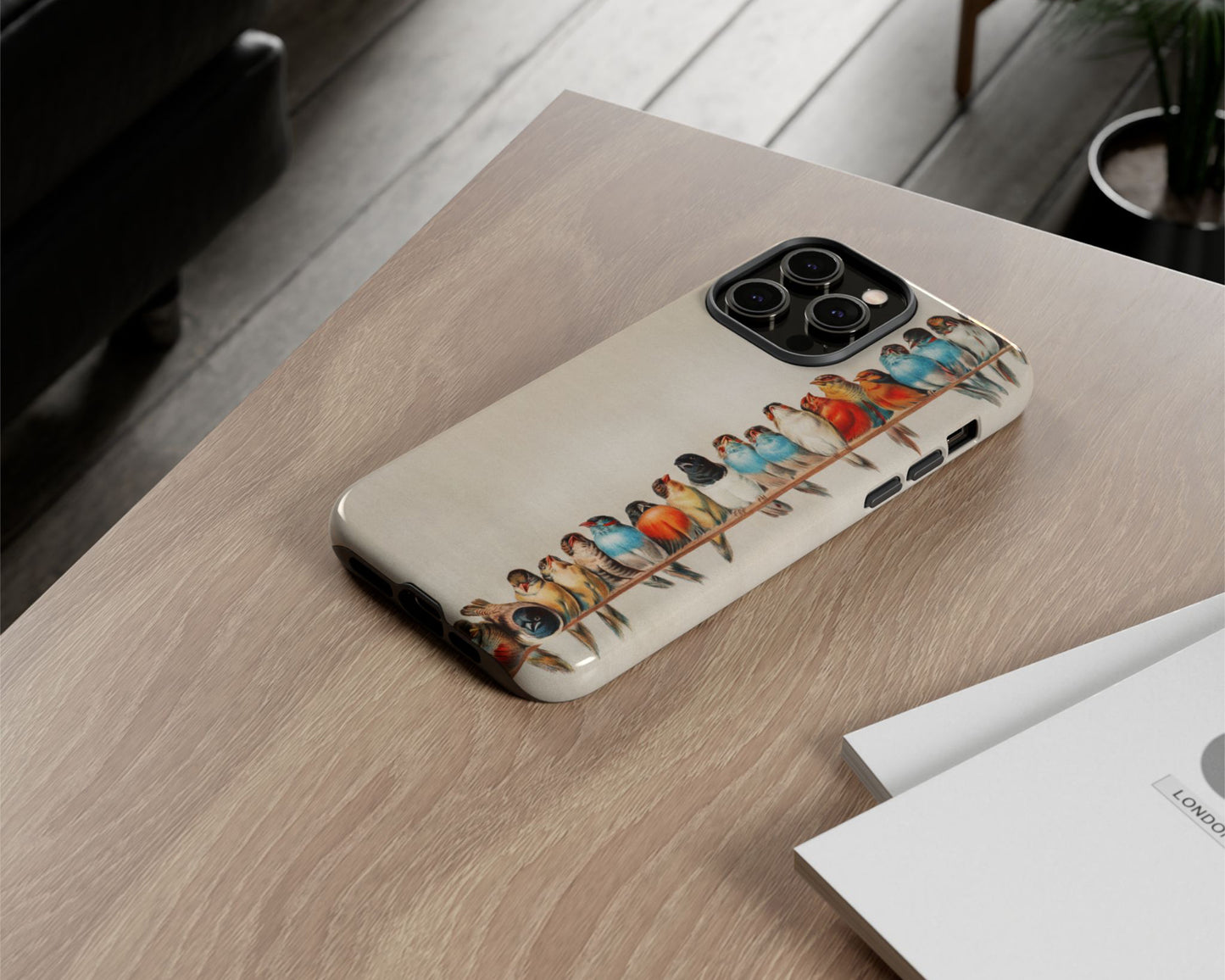 Hector Giacomelli - A Perch of Birds iPhone case