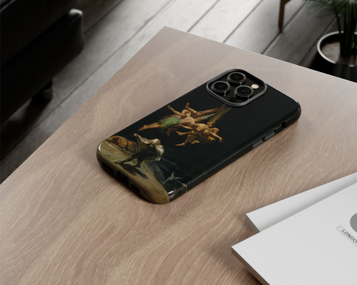 Francisco Goya - Witches' Flight iPhone case