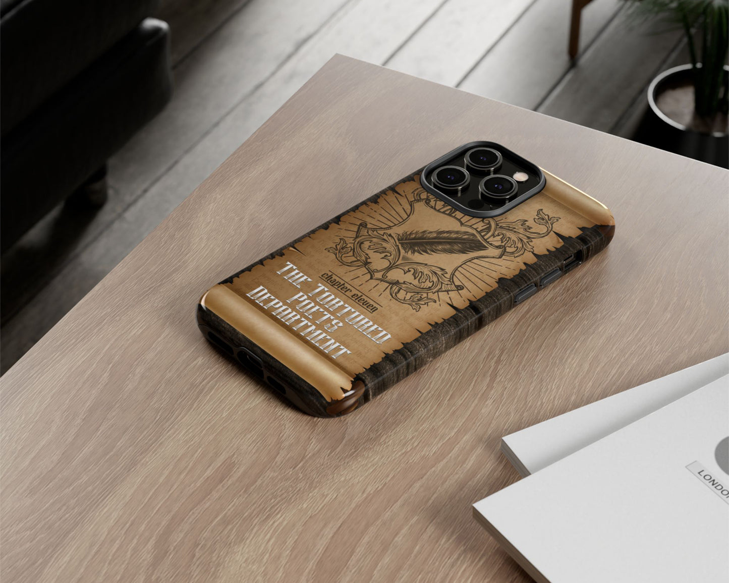 Tortured Poets era medieval scroll iPhone case
