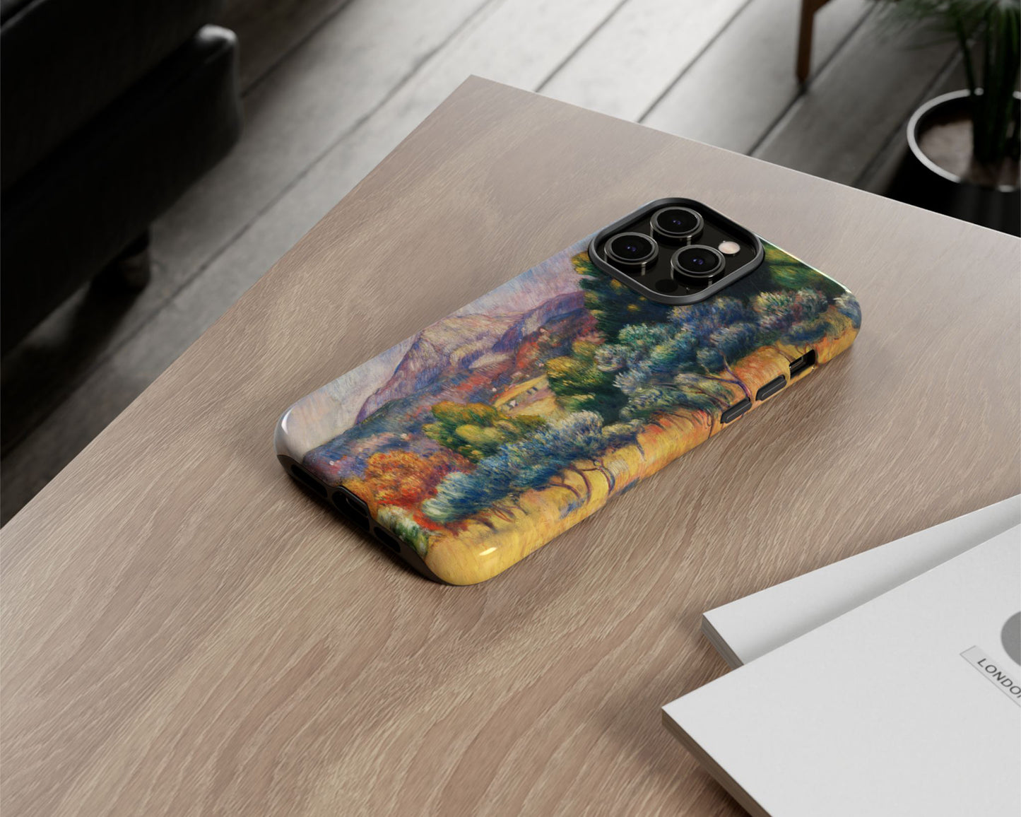 Pierre-Auguste Renoir - Montagne Sainte-Victoire (Paysage) iPhone case