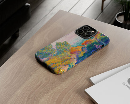 Henri Edmond Cross - Two Women by the Shore, Mediterranean iPhone case