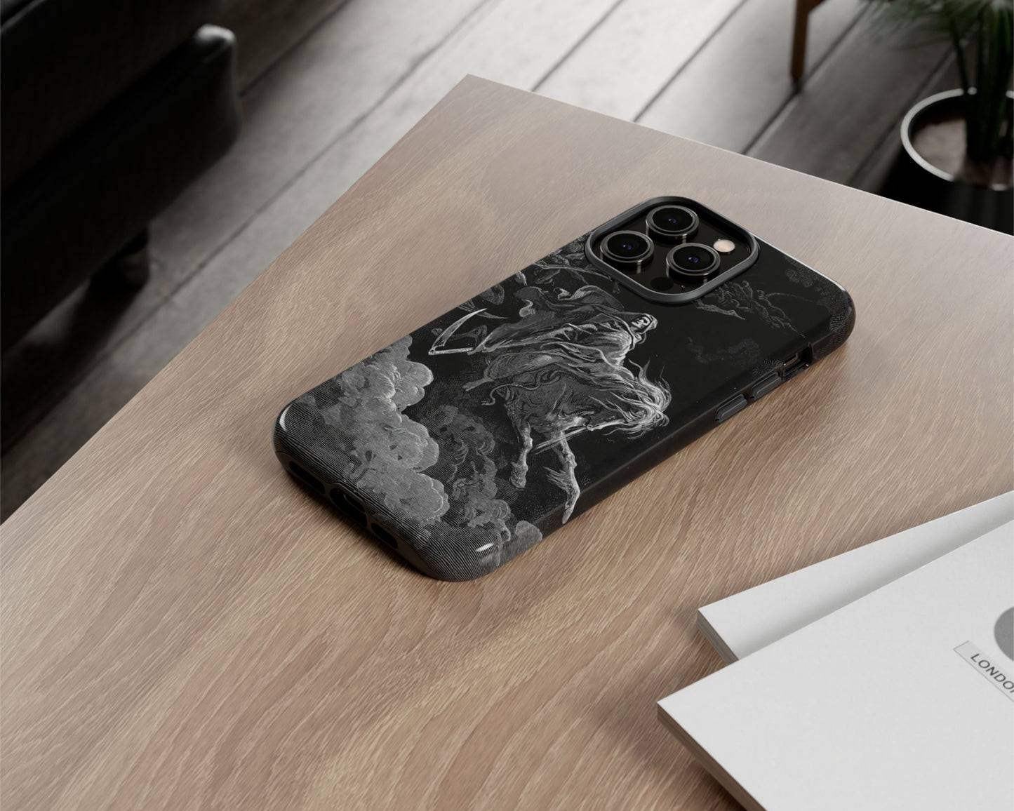 Gustave Dore - The Vision of Death iPhone case