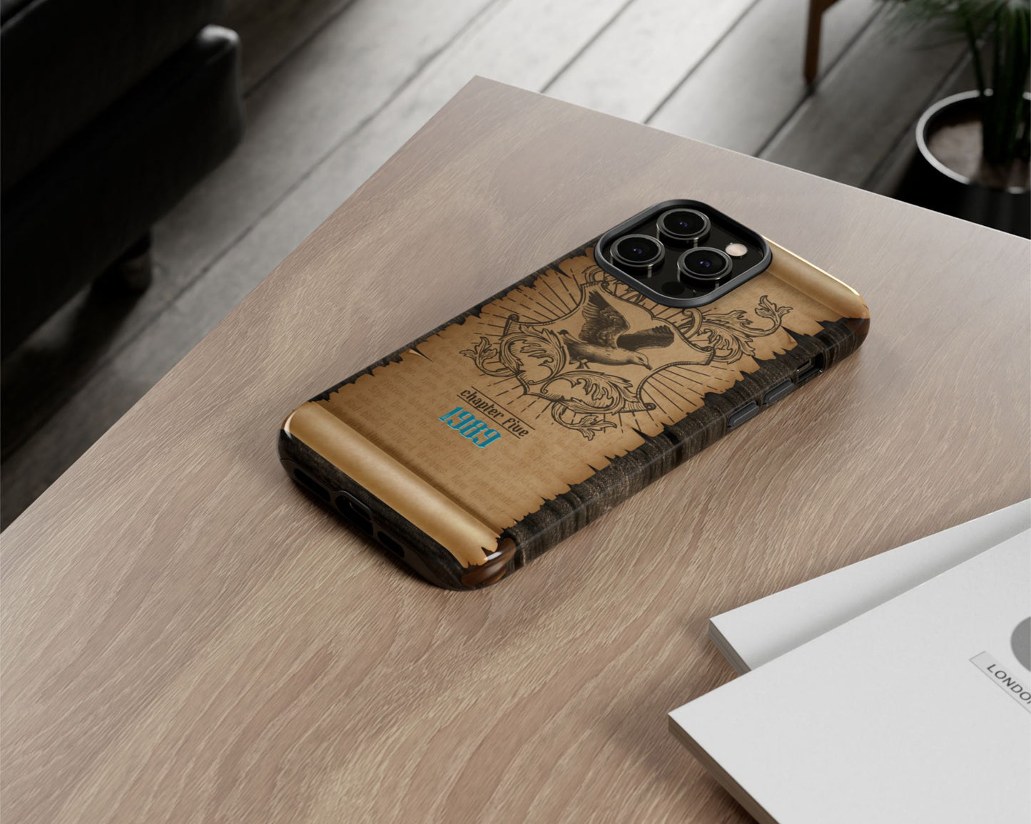 1989 era medieval scroll iPhone case