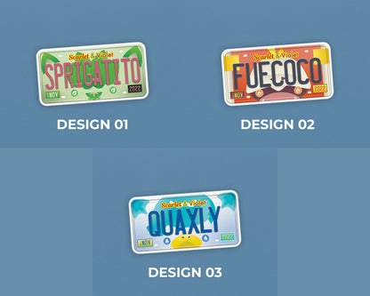 Set of Paldea starters sticker