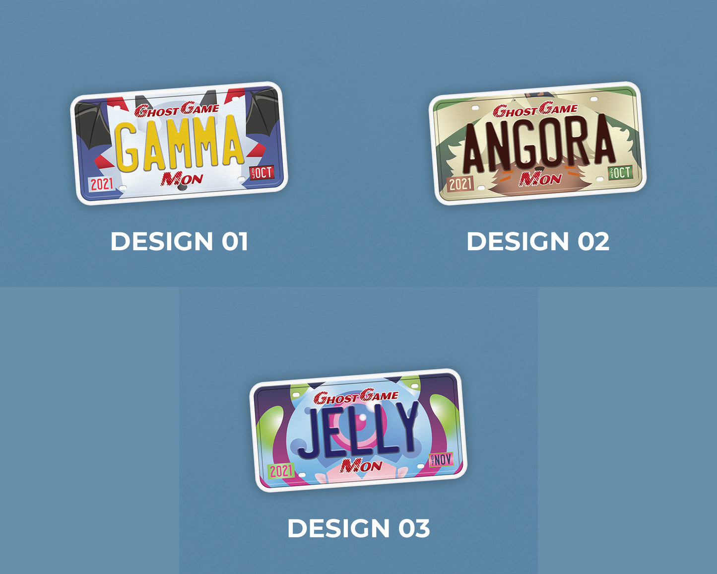 Set of anime characters sticker