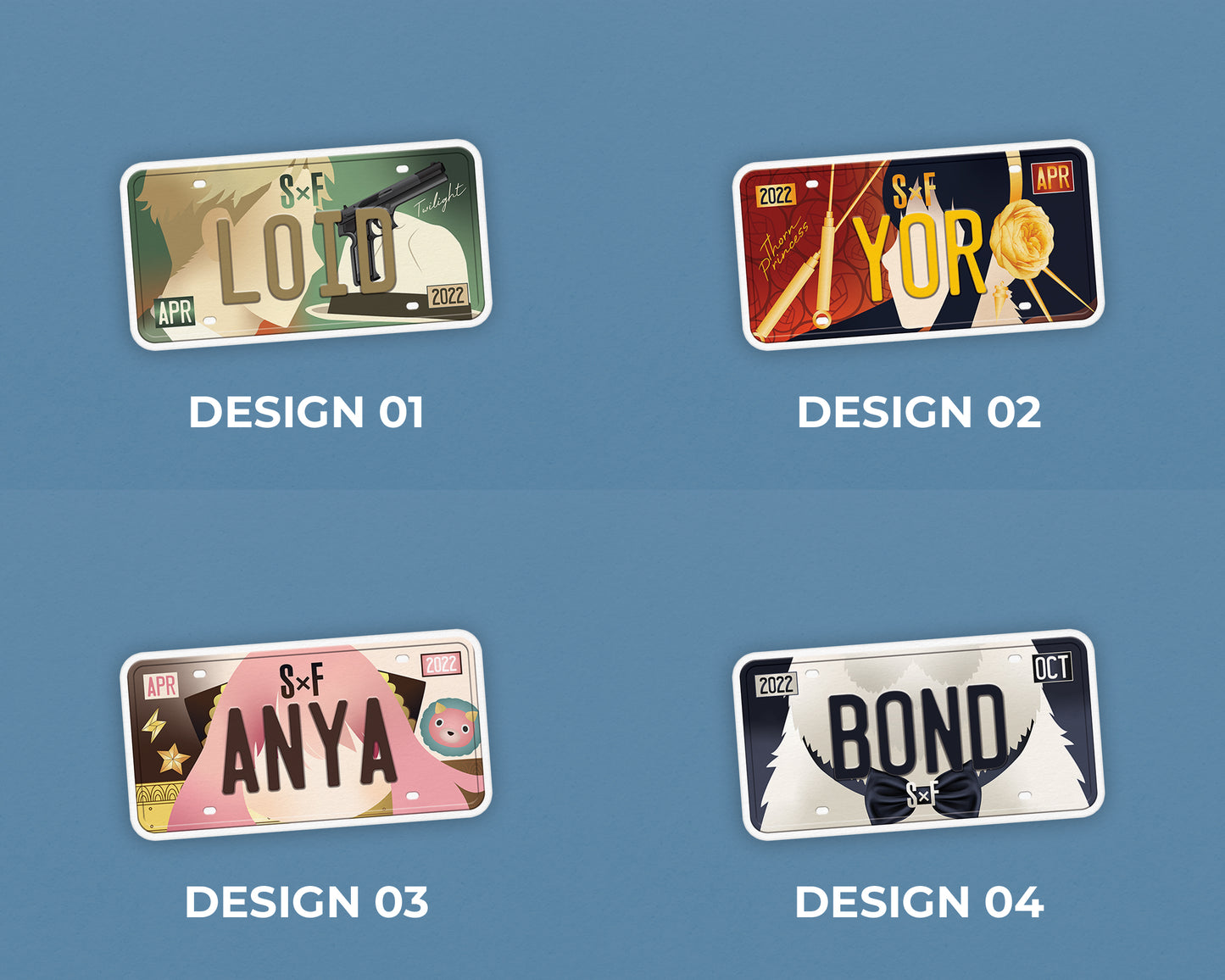 Set of anime characters sticker