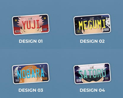 Set of anime characters sticker