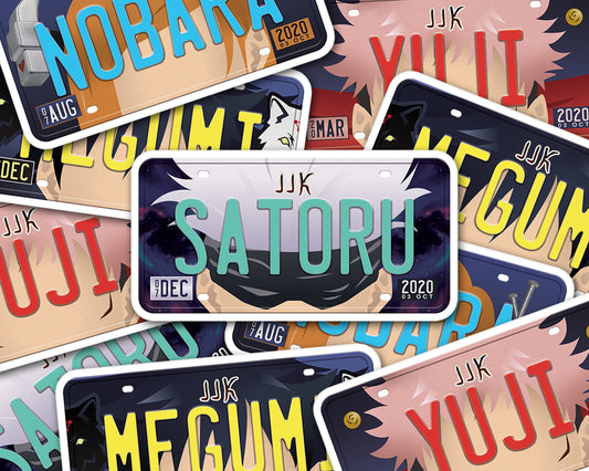 Set of anime characters sticker