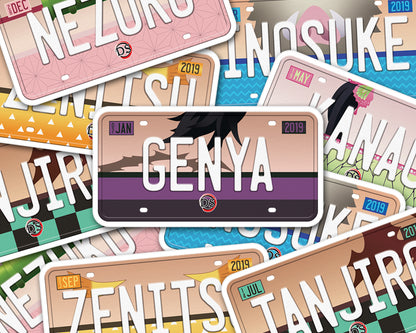 Set of anime characters sticker