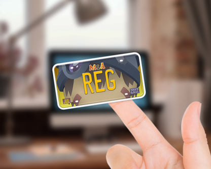 Set of anime characters sticker