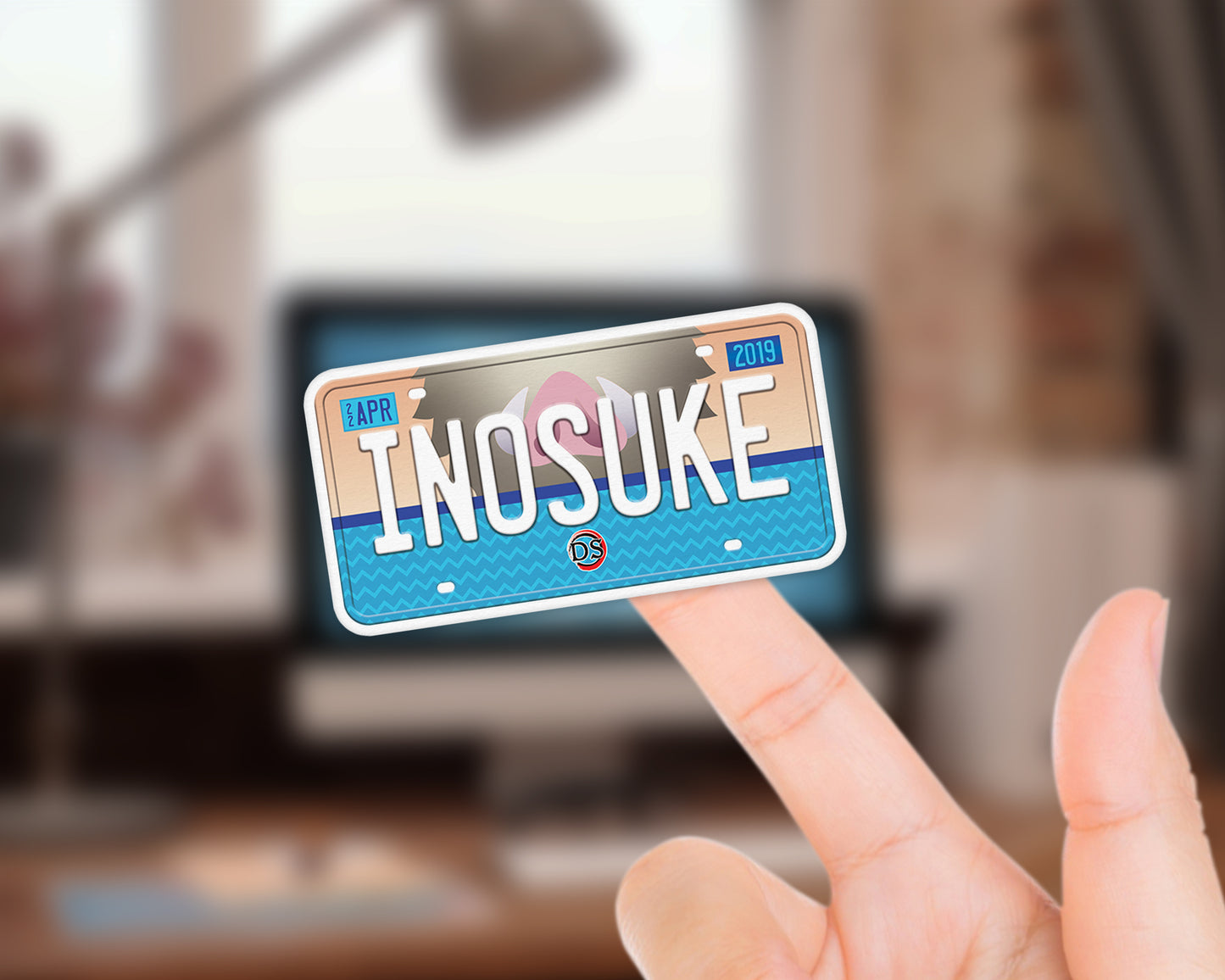 Set of anime characters sticker