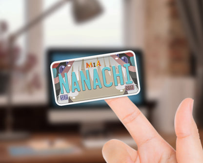 Set of anime characters sticker