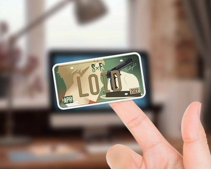 Set of anime characters sticker