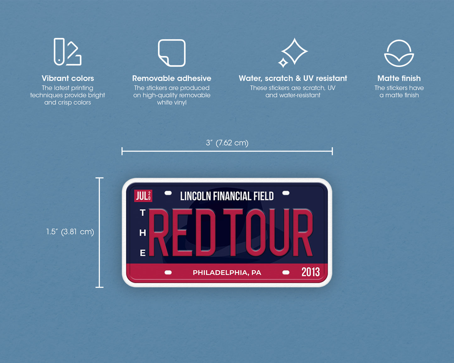 The Red Tour sticker