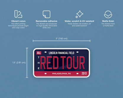 The Red Tour sticker