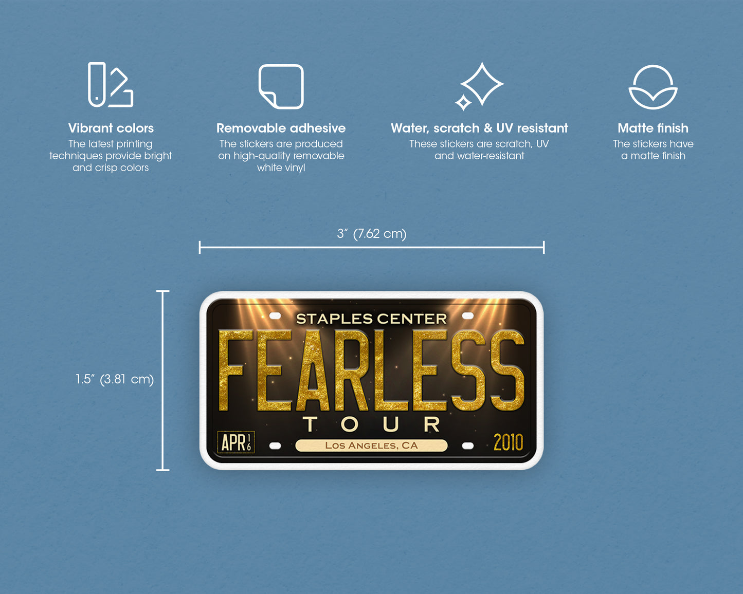 Fearless Tour sticker