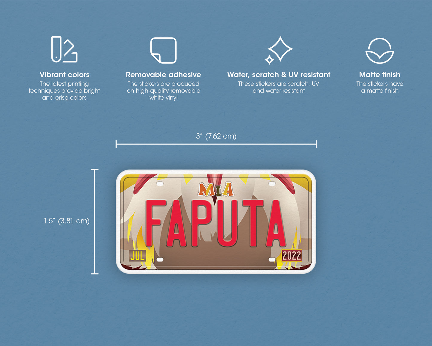 Set of anime characters sticker