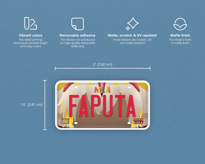 Set of anime characters sticker