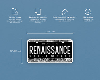 Renaissance World Tour sticker