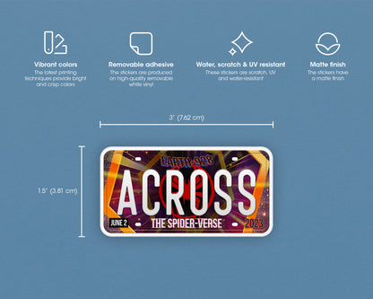 SpiderMan: Across the SpiderVerse (2023) movie sticker