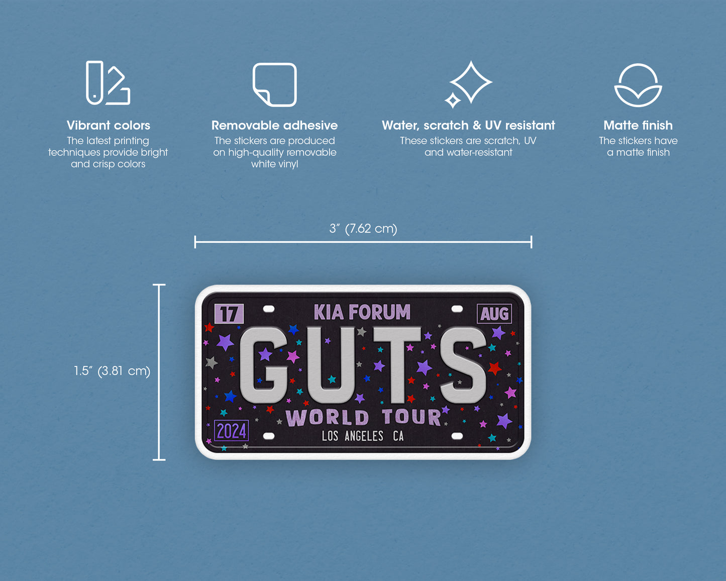 Guts World Tour sticker