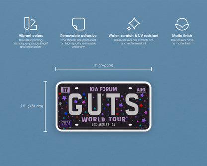 Guts World Tour sticker