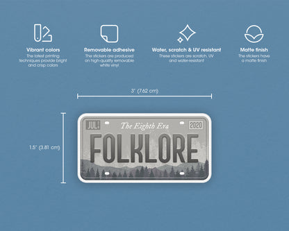 Folklore era sticker