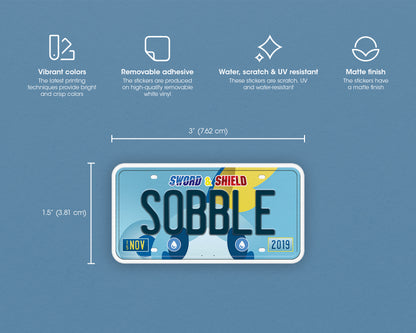 Set of Galar starters sticker