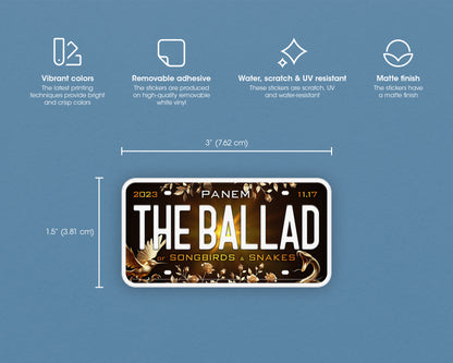 Ballad of Songbirds & Snakes (2023) movie sticker