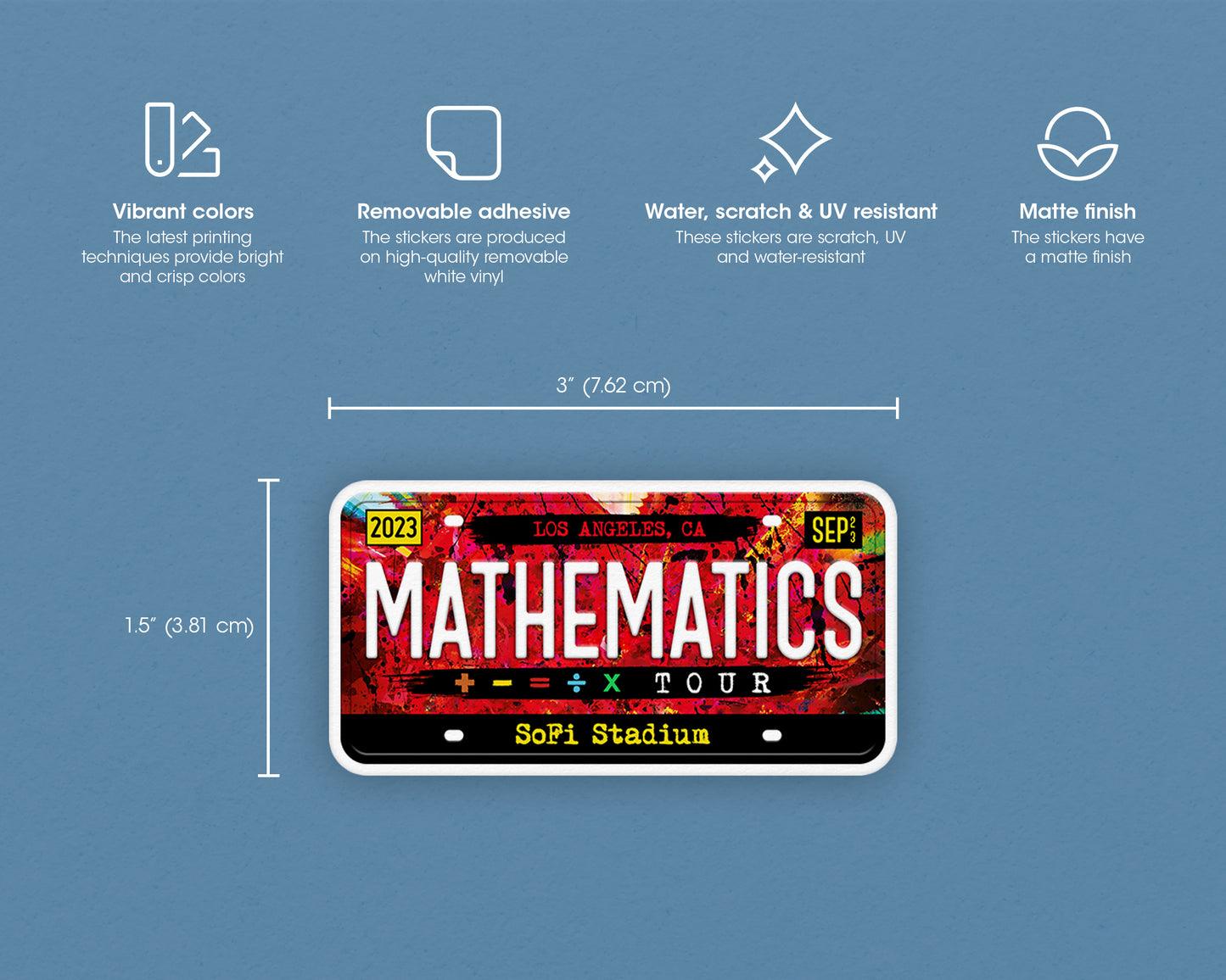 The Mathematics Tour sticker
