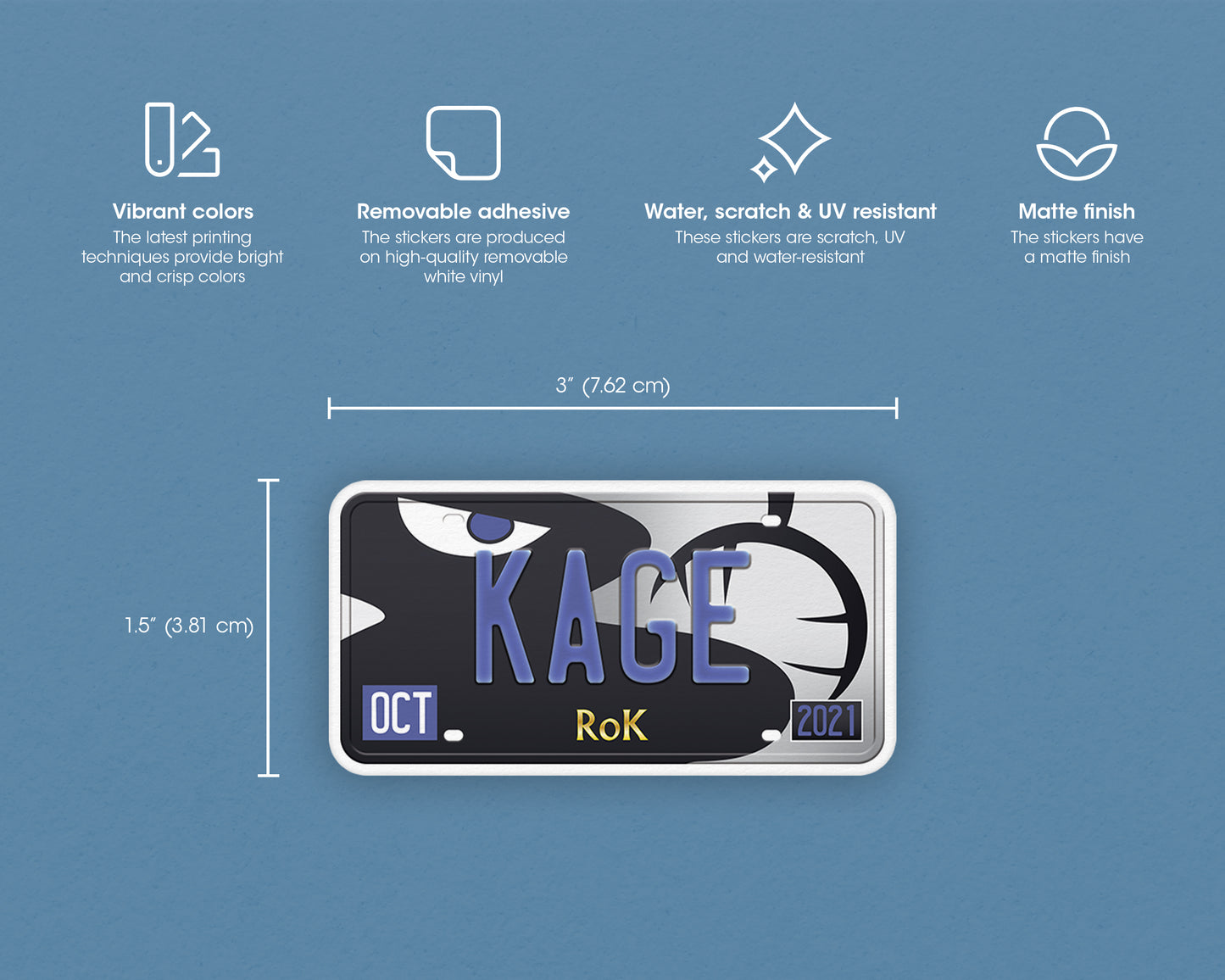 Set of anime characters sticker