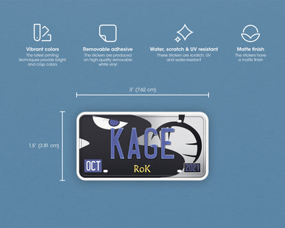 Set of anime characters sticker