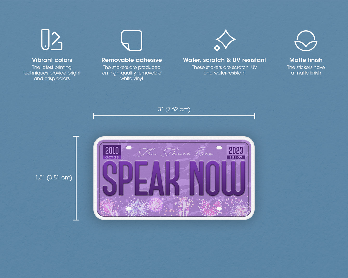 Speak Now era sticker