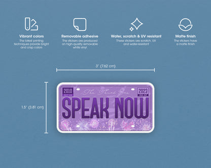 Speak Now era sticker