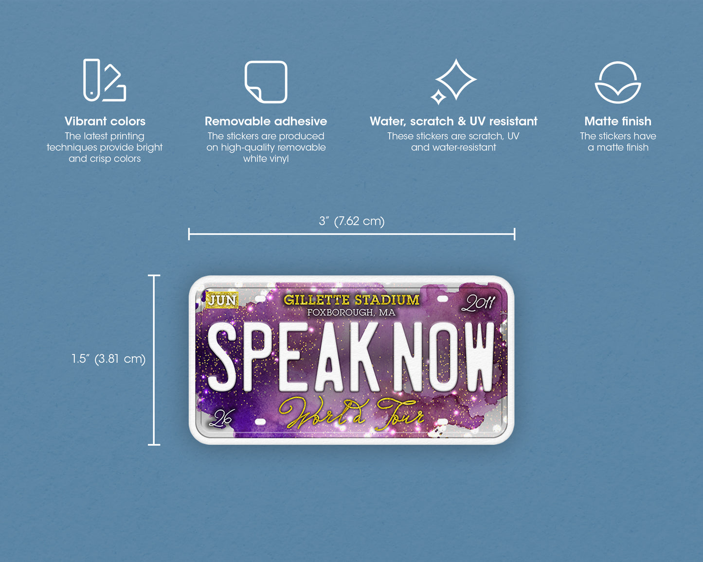 Speak Now World Tour sticker