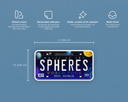 Music of the Spheres World Tour sticker