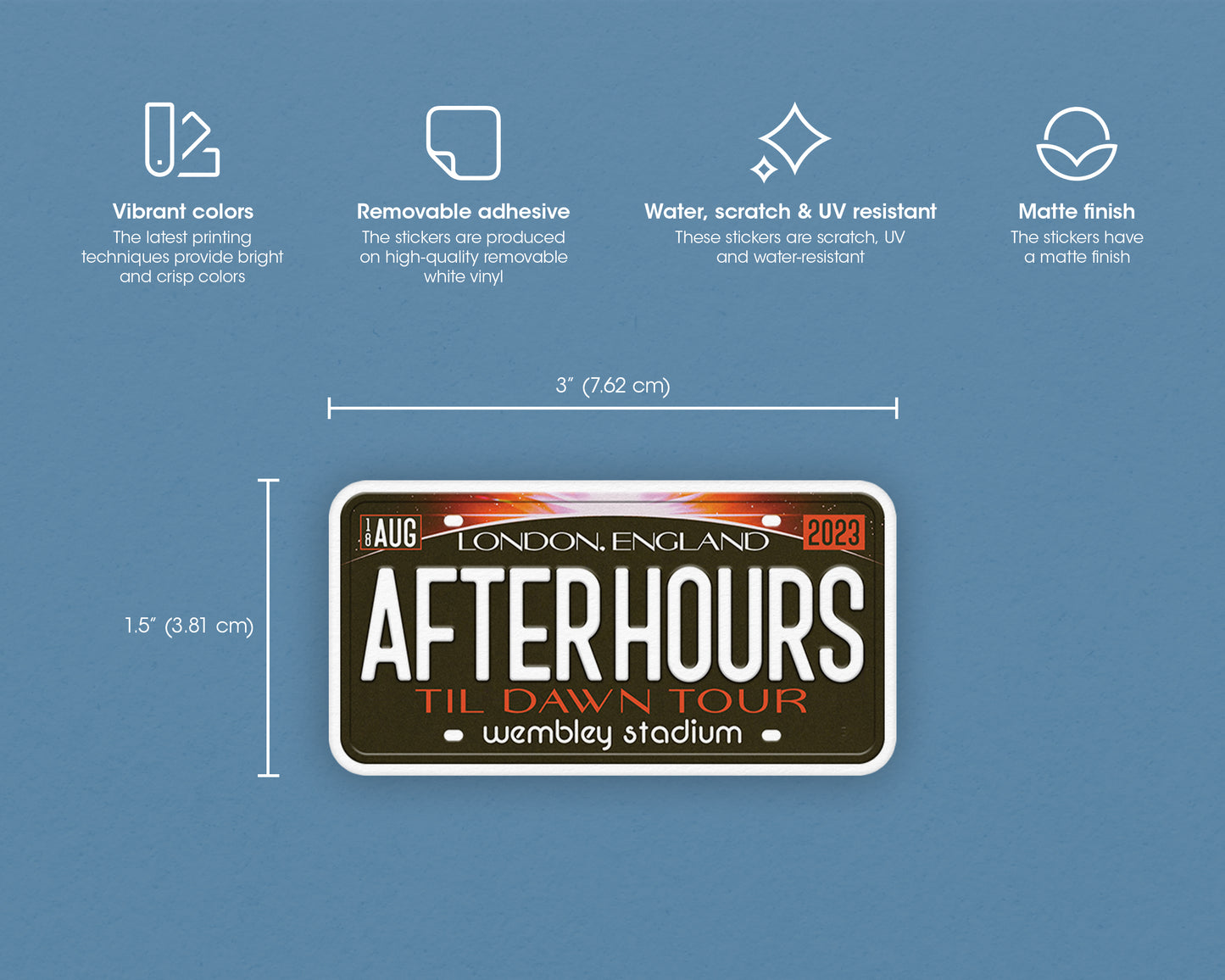 After Hours til Dawn Tour sticker