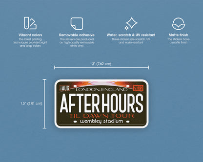 After Hours til Dawn Tour sticker