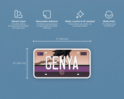 Set of anime characters sticker