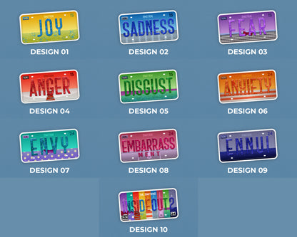 Set of the emotions sticker